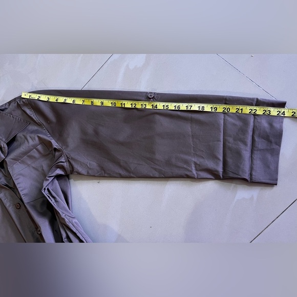 CHICO’S Dark Olive Green Women’s Plus Size 3 Blouse  Button Can Be Worn Folded - Picture 3 of 16